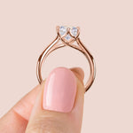 Load image into Gallery viewer, EDIT CLASSIC CUSHION CUT MOISSANITE ENGAGEMENT RING