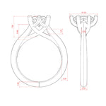 Load image into Gallery viewer, EDIT CLASSIC OVAL CUT MOISSANITE ENGAGEMENT RING