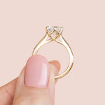 Load image into Gallery viewer, EDIT CLASSIC OVAL CUT MOISSANITE ENGAGEMENT RING