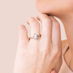 Load image into Gallery viewer, EDIT CLASSIC PEAR CUT MOISSANITE ENGAGEMENT RING