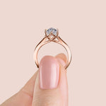 Load image into Gallery viewer, EDIT CLASSIC PEAR CUT MOISSANITE ENGAGEMENT RING