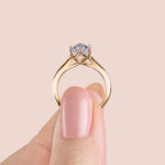 Load image into Gallery viewer, EDIT CLASSIC PEAR CUT MOISSANITE ENGAGEMENT RING
