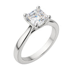 Load image into Gallery viewer, HARP ASSCHER CUT MOISSANITE ENGAGEMENT RING