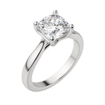 Load image into Gallery viewer, HARP CUSHION CUT MOISSANITE ENGAGEMENT RING