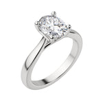 Load image into Gallery viewer, HARP OVAL CUT MOISSANITE ENGAGEMENT RING