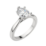 Load image into Gallery viewer, HARP PEAR CUT MOISSANITE ENGAGEMENT RING