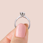 Load image into Gallery viewer, HARP PEAR CUT MOISSANITE ENGAGEMENT RING