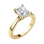 Load image into Gallery viewer, HARP RADIANT CUT MOISSANITE ENGAGEMENT RING