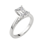Load image into Gallery viewer, TRUE EMERALD CUT MOISSANITE ENGAGEMENT RING