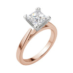 Load image into Gallery viewer, TRUE PRINCESS CUT MOISSANITE ENGAGEMENT RING