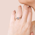 Load image into Gallery viewer, VIBE ASSCHER CUT MOISSANITE ENGAGEMENT RING