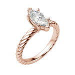 Load image into Gallery viewer, VIBE MARQUISE CUT MOISSANITE ENGAGEMENT RING