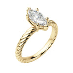 Load image into Gallery viewer, VIBE MARQUISE CUT MOISSANITE ENGAGEMENT RING