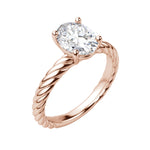 Load image into Gallery viewer, VIBE OVAL CUT MOISSANITE ENGAGEMENT RING