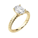 Load image into Gallery viewer, VIBE OVAL CUT MOISSANITE ENGAGEMENT RING