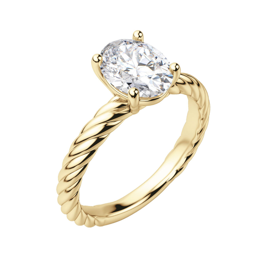 VIBE OVAL CUT MOISSANITE ENGAGEMENT RING