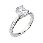 Load image into Gallery viewer, VIBE OVAL CUT MOISSANITE ENGAGEMENT RING