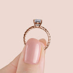 Load image into Gallery viewer, VIBE PEAR CUT MOISSANITE ENGAGEMENT RING