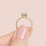 Load image into Gallery viewer, VIBE PEAR CUT MOISSANITE ENGAGEMENT RING