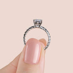 Load image into Gallery viewer, VIBE PEAR CUT MOISSANITE ENGAGEMENT RING