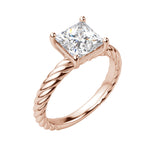 Load image into Gallery viewer, VIBE PRINCESS CUT MOISSANITE ENGAGEMENT RING