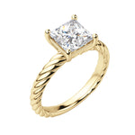 Load image into Gallery viewer, VIBE PRINCESS CUT MOISSANITE ENGAGEMENT RING