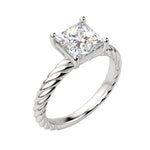 Load image into Gallery viewer, VIBE PRINCESS CUT MOISSANITE ENGAGEMENT RING