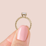 Load image into Gallery viewer, VIBE RADIANT CUT MOISSANITE ENGAGEMENT RING