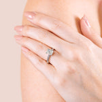 Load image into Gallery viewer, VIBE RADIANT CUT MOISSANITE ENGAGEMENT RING