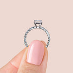 Load image into Gallery viewer, VIBE RADIANT CUT MOISSANITE ENGAGEMENT RING