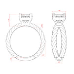 Load image into Gallery viewer, VIBE SPLIT ROUND CUT MOISSANITE ENGAGEMENT RING