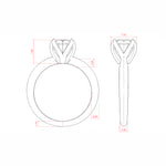 Load image into Gallery viewer, VINE ROUND CUT MOISSANITE ENGAGEMENT RING