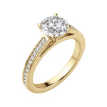 Load image into Gallery viewer, HOPE ROUND CUT MOISSANITE ENGAGEMENT RING