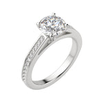 Load image into Gallery viewer, HOPE ROUND CUT MOISSANITE ENGAGEMENT RING