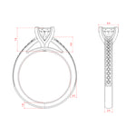 Load image into Gallery viewer, HOPE ROUND CUT MOISSANITE ENGAGEMENT RING
