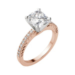 Load image into Gallery viewer, FATE CUSHION CUT MOISSANITE ENGAGEMENT RING