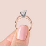 Load image into Gallery viewer, FATE CUSHION CUT MOISSANITE ENGAGEMENT RING