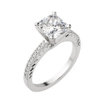 Load image into Gallery viewer, FATE CUSHION CUT MOISSANITE ENGAGEMENT RING