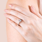 Load image into Gallery viewer, FATE CUSHION CUT MOISSANITE ENGAGEMENT RING