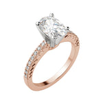 Load image into Gallery viewer, FATE OVAL CUT MOISSANITE ENGAGEMENT RING