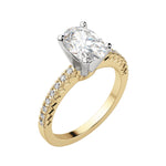 Load image into Gallery viewer, FATE OVAL CUT MOISSANITE ENGAGEMENT RING