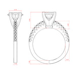 Load image into Gallery viewer, FATE OVAL CUT MOISSANITE ENGAGEMENT RING