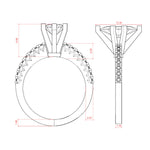 Load image into Gallery viewer, FATE MARQUISE CUT MOISSANITE ENGAGEMENT RING