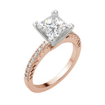 Load image into Gallery viewer, FATE PRINCESS CUT MOISSANITE ENGAGEMENT RING