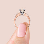 Load image into Gallery viewer, FATE PRINCESS CUT MOISSANITE ENGAGEMENT RING