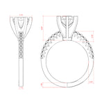 Load image into Gallery viewer, FATE ROUND CUT MOISSANITE ENGAGEMENT RING