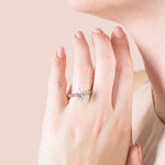 Load image into Gallery viewer, EDIT ACCENTED MARQUISE CUT MOISSANITE ENGAGEMENT RING
