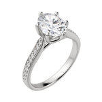 Load image into Gallery viewer, EDIT ACCENTED OVAL CUT MOISSANITE ENGAGEMENT RING