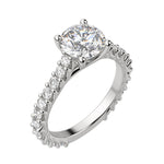 Load image into Gallery viewer, WREN ROUND CUT MOISSANITE ENGAGEMENT RING