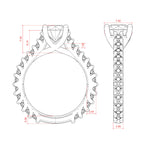 Load image into Gallery viewer, WREN ROUND CUT MOISSANITE ENGAGEMENT RING